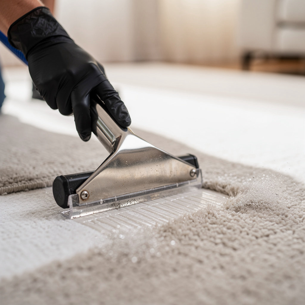 Jim Tucker's Carpet Cleaning professional providing expert stain removal and carpet cleaning services in San Diego